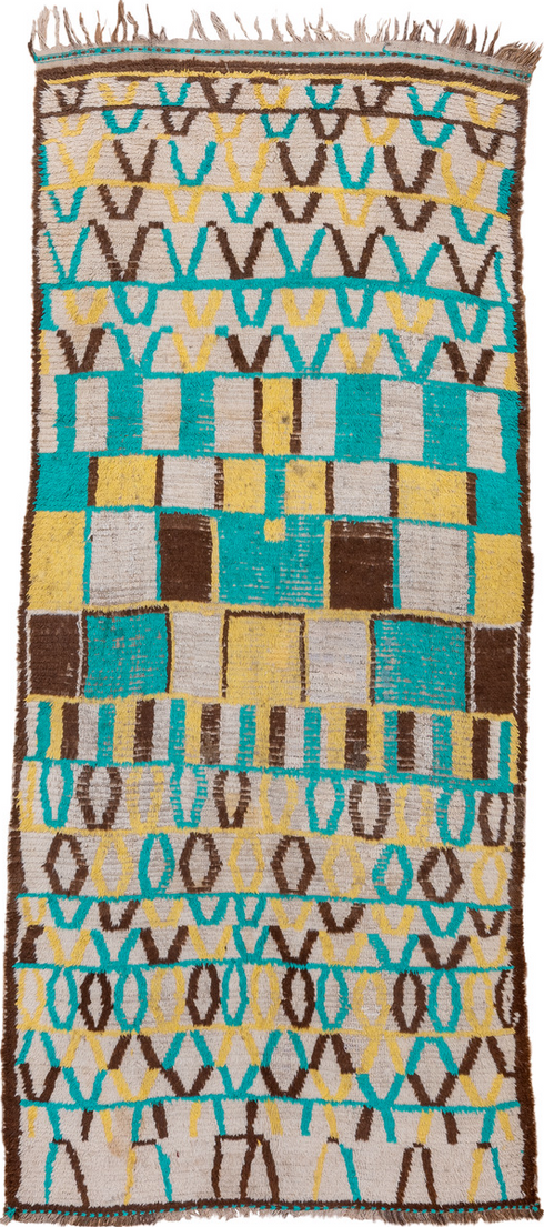 Vintage Moroccan Runner Rug (5' x 10')
